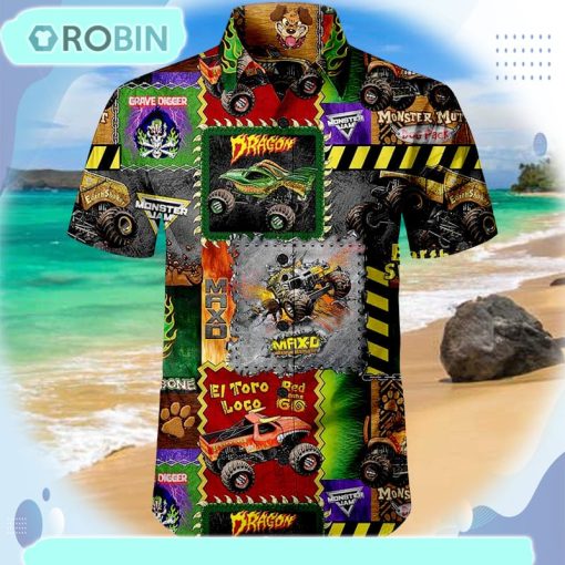 Monster Jam, Monster Truck Unisex Hawaiian Shirt