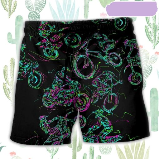 Motorcycle Lover Cool Style Beach Short, Gift for Holiday Summer