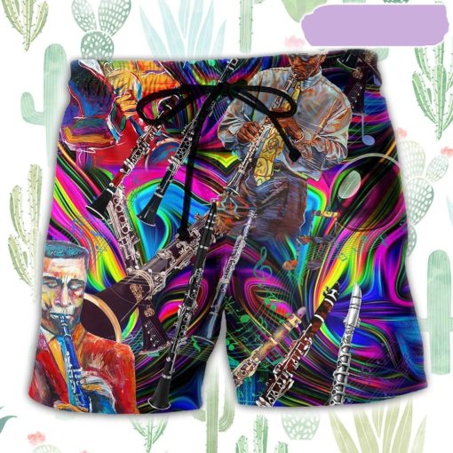 Music Melodies In Your Breathe Beach Short, Gift for Holiday Summer