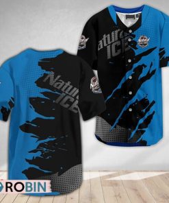 Natural Ice Metal Crack Pattern Baseball Jersey Shirt Style