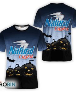 Natural Light Halloween Night Pumpkin 3D All Over Printed T-Shirt Natural Light Halloween Night Pumpkin 3D All Over Printed T-Shirt