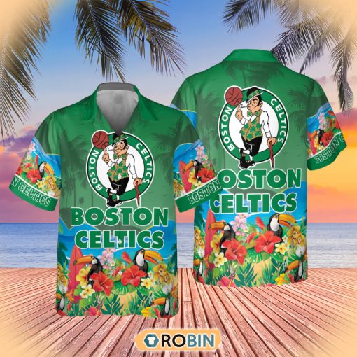 NBA Boston Celtics And Toucan Beach Hawaiian Shirt