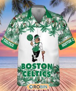 NBA Boston Celtics Special Palm Trees Hawaiian Button Shirt NBA Boston Celtics Special Palm Trees Hawaiian Button Shirt