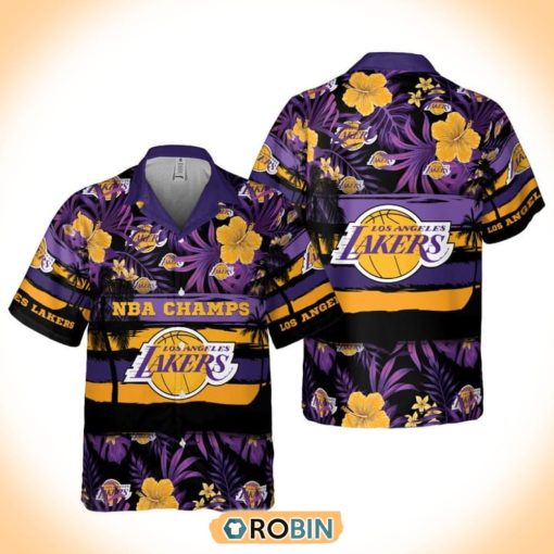 NBA Champs Los Angeles Lakers Special Floral Summer Hawaiian Shirt