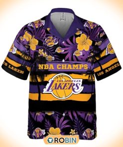 NBA Champs Los Angeles Lakers Special Floral Summer Hawaiian Shirt