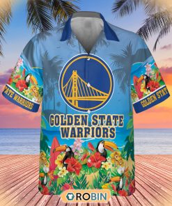 NBA Golden State Warriors And Toucan Beach Hawaiian Shirt