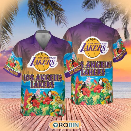 NBA Los Angeles Lakers And Toucan Beach Hawaiian Shirt