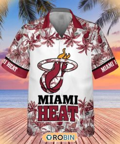 NBA Miami Heat Special Palm Trees Hawaiian Button Shirt NBA Miami Heat Special Palm Trees Hawaiian Button Shirt