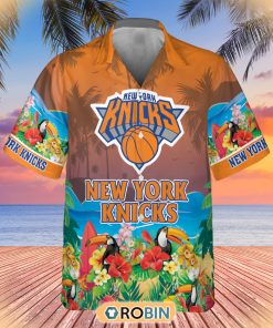 NBA New York Knicks And Toucan Beach Hawaiian Shirt NBA New York Knicks And Toucan Beach Hawaiian Shirt