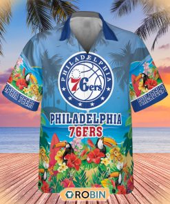 NBA Philadelphia 76ers And Toucan Beach Hawaiian Shirt