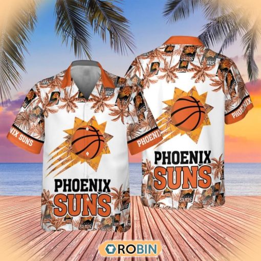 NBA Phoenix Suns Special Palm Trees Hawaiian Button Shirt