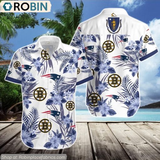 New England Patriots, Boston Bruins Hawaiian Shirt