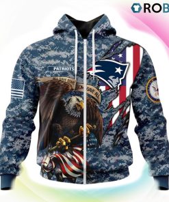 New England Patriots NFL Honor US Navy Veterans 3D Hoodie, Patriots Gear New England Patriots NFL Honor US Navy Veterans 3D Hoodie, Patriots Gear