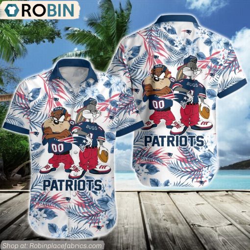 New England Patriots Taz And Bugs NFL Teams Hawaiian Shirt