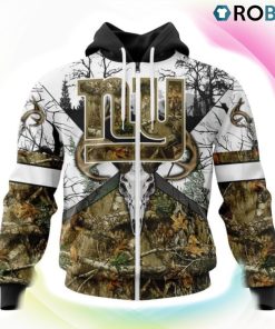 New York Giants Deer Hunting Camo Style 3D Hoodie, Giants Fan Shirt