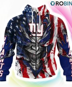 New York Giants Demon Face Design 3D Hoodie, Giants Gear
