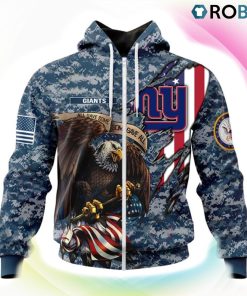 New York Giants NFL Honor US Navy Veterans 3D Hoodie, New York Giants Unique Gifts