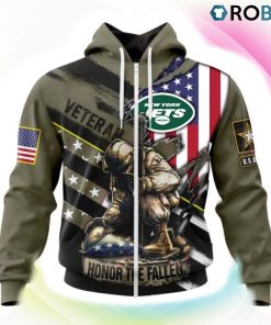 New York Jets NFL Honor Veterans And Their Families 3D Hoodie, Jets Team Gifts
