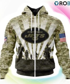 New York Jets NFL Salute To Service 3D Hoodie, Jets Apparel