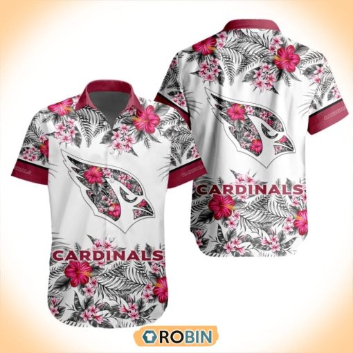 NFL Arizona Cardinals Special Floral Hawaiian Button Shirt