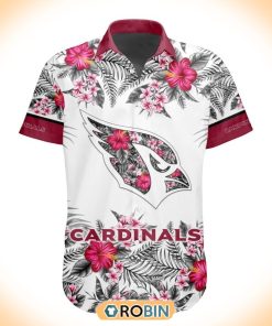 NFL Arizona Cardinals Special Floral Hawaiian Button Shirt