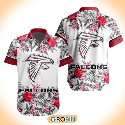 NFL Atlanta Falcons Special Floral Hawaiian Button Shirt