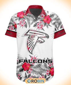 NFL Atlanta Falcons Special Floral Hawaiian Button Shirt