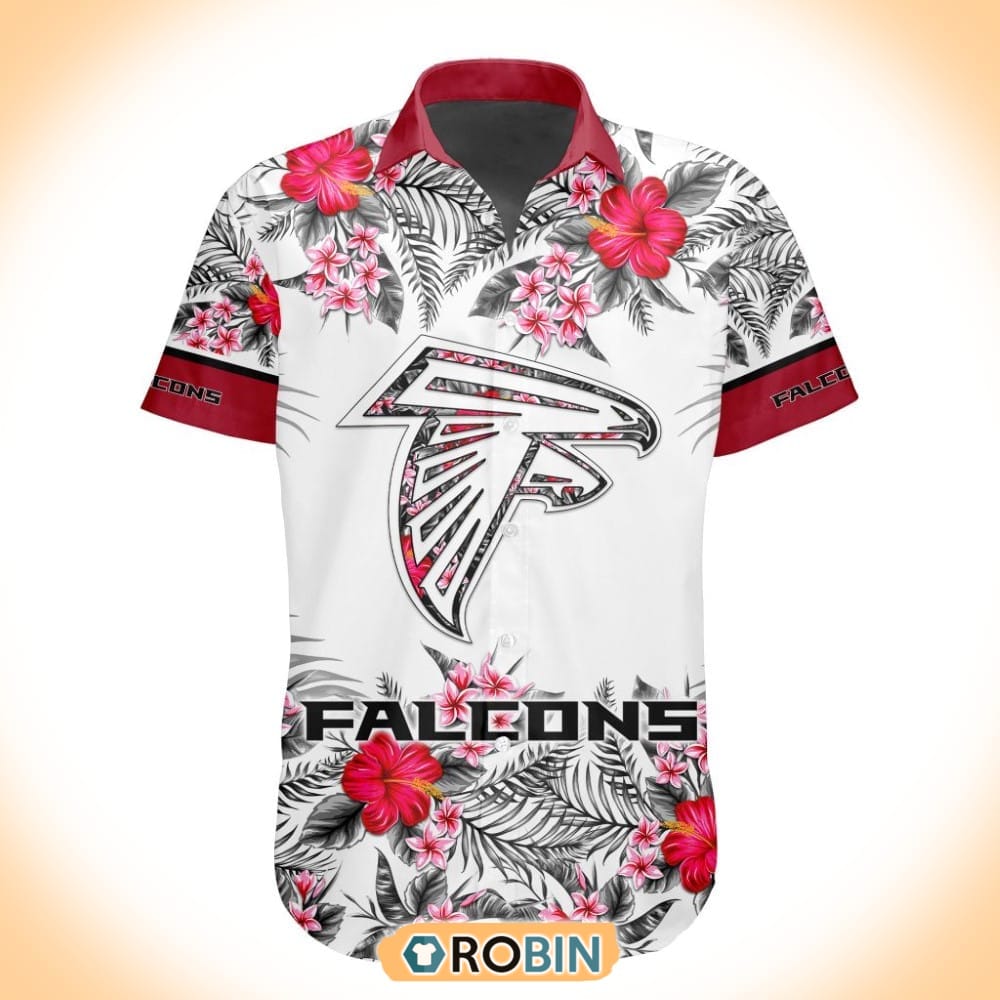 NFL Atlanta Falcons Special Floral Hawaiian Button Shirt