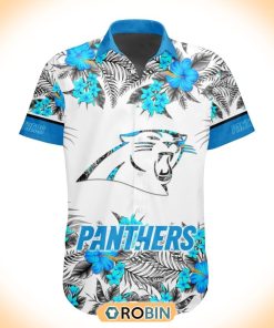 NFL Carolina Panthers Special Floral Hawaiian Button Shirt NFL Carolina Panthers Special Floral Hawaiian Button Shirt