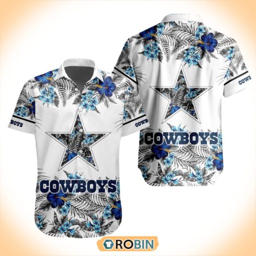 NFL Dallas Cowboys Special Floral Hawaiian Button Shirt