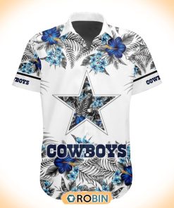 NFL Dallas Cowboys Special Floral Hawaiian Button Shirt