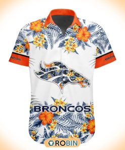 NFL Denver Broncos Special Floral Hawaiian Button Shirt