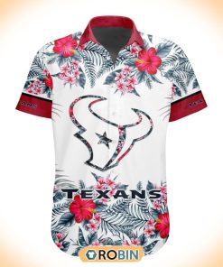 NFL Houston Texans Special Floral Hawaiian Button Shirt