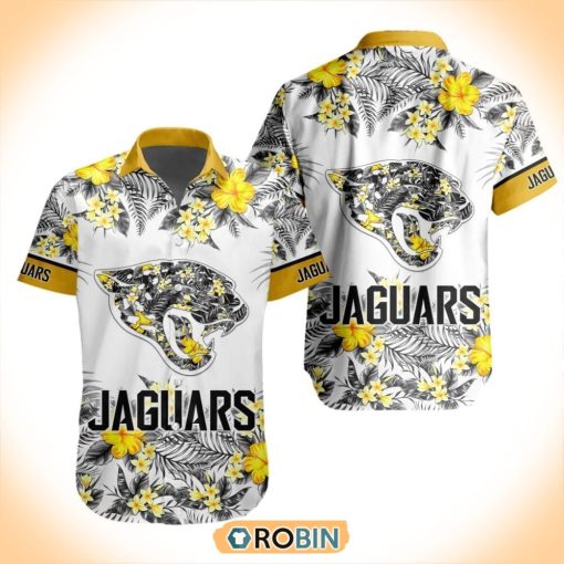 NFL Jacksonville Jaguars Special Floral Hawaiian Button Shirt