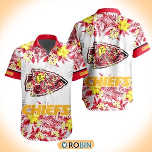 NFL Kansas City Chiefs Special Floral Hawaiian Button Shirt