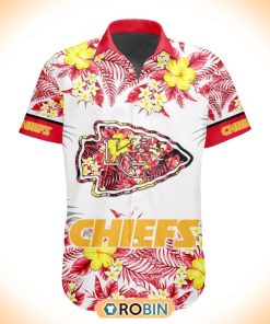 NFL Kansas City Chiefs Special Floral Hawaiian Button Shirt