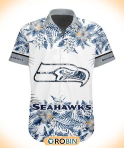 NFL Seattle Seahawks Special Floral Hawaiian Button Shirt