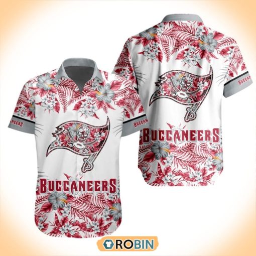 NFL Tampa Bay Buccaneers Special Floral Hawaiian Button Shirt