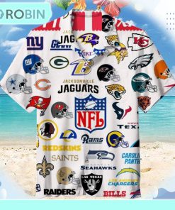 NFL Team Collage Unisex Hawaiian Shirt