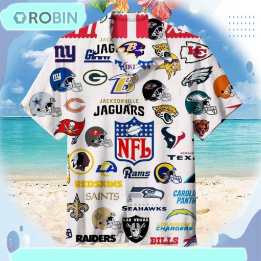 NFL Team Collage Unisex Hawaiian Shirt