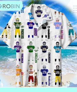 NFL Team Logos Hawaiian Shirt