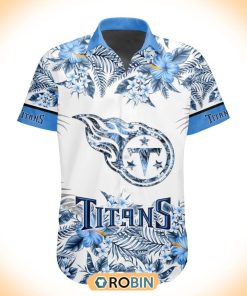 NFL Tennessee Titans Special Floral Hawaiian Button Shirt