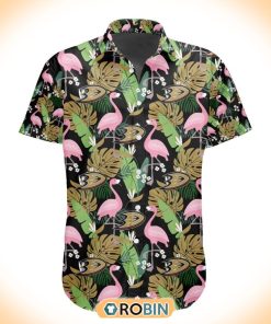 NHL Anaheim Ducks Flamingo Flowers Hawaiian Shirt NHL Anaheim Ducks Flamingo Flowers Hawaiian Shirt