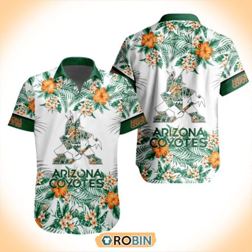 NHL Arizona Coyotes Special Floral Hawaiian Button Shirt