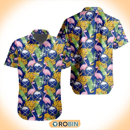 NHL Buffalo Sabres Flamingo Flowers Hawaiian Shirt