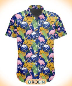 NHL Buffalo Sabres Flamingo Flowers Hawaiian Shirt NHL Buffalo Sabres Flamingo Flowers Hawaiian Shirt