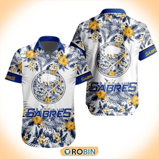 NHL Buffalo Sabres Special Floral Hawaiian Button Shirt