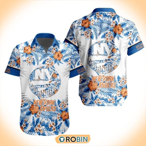 NHL New York Islanders Special Floral Hawaiian Button Shirt