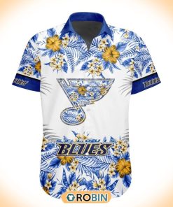 NHL St. Louis Blues Special Floral Hawaiian Button Shirt NHL St. Louis Blues Special Floral Hawaiian Button Shirt