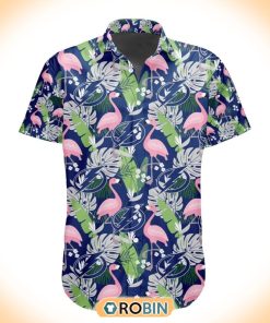 NHL Tampa Bay Lightning Flamingo Flowers Hawaiian Shirt NHL Tampa Bay Lightning Flamingo Flowers Hawaiian Shirt
